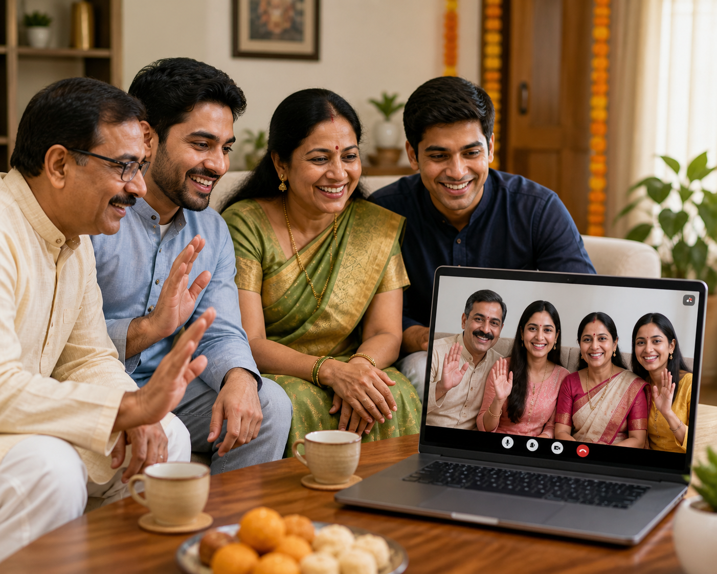 Indian family video call